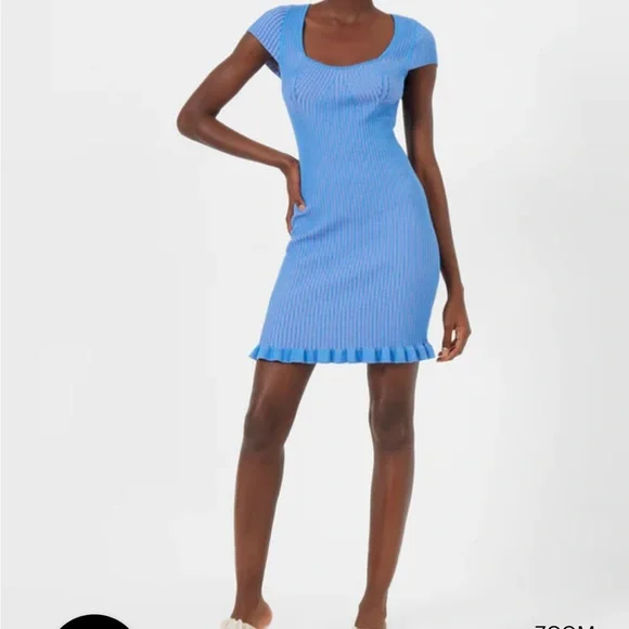 NWT French Connection Blue Dress - Picture 3 of 5